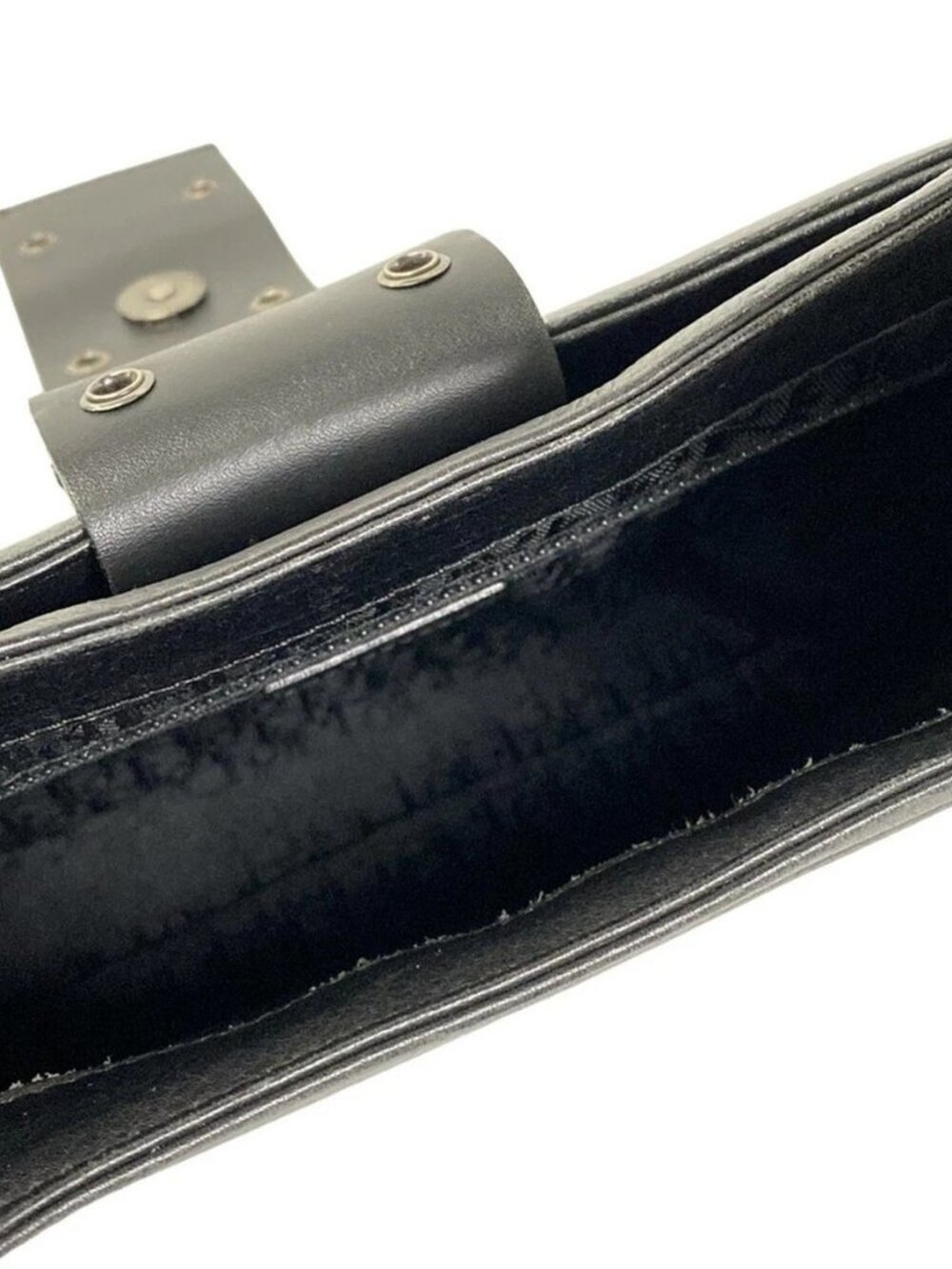DIOR/ChristianDior Street Chic Black Leather Shoulder Bag - Picture 10 of 15